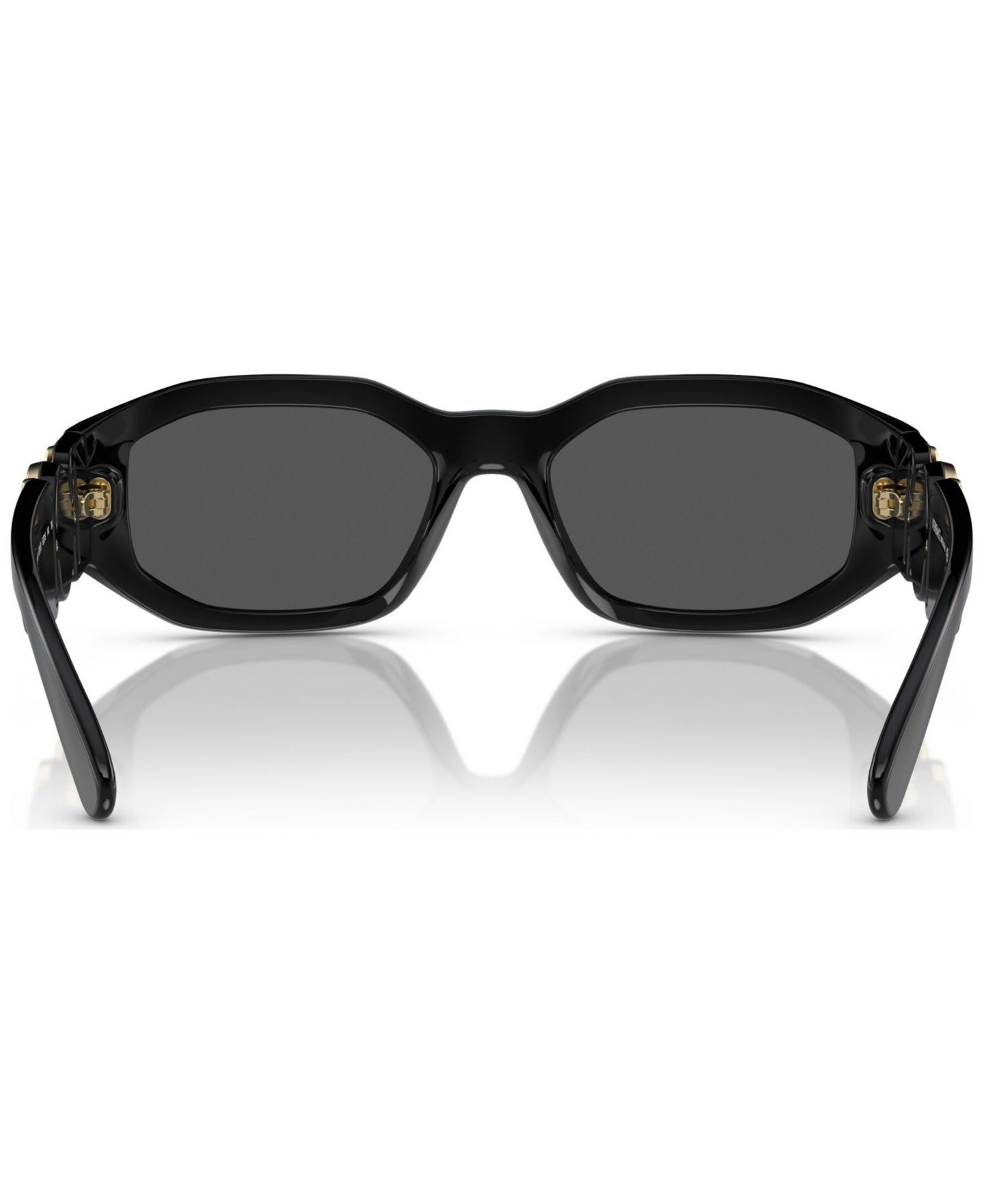 Солнцезащитные очки Versace Unisex Biggie Sunglasses, VE4361, цвет: Чёрный золотой / Серый — фото 3