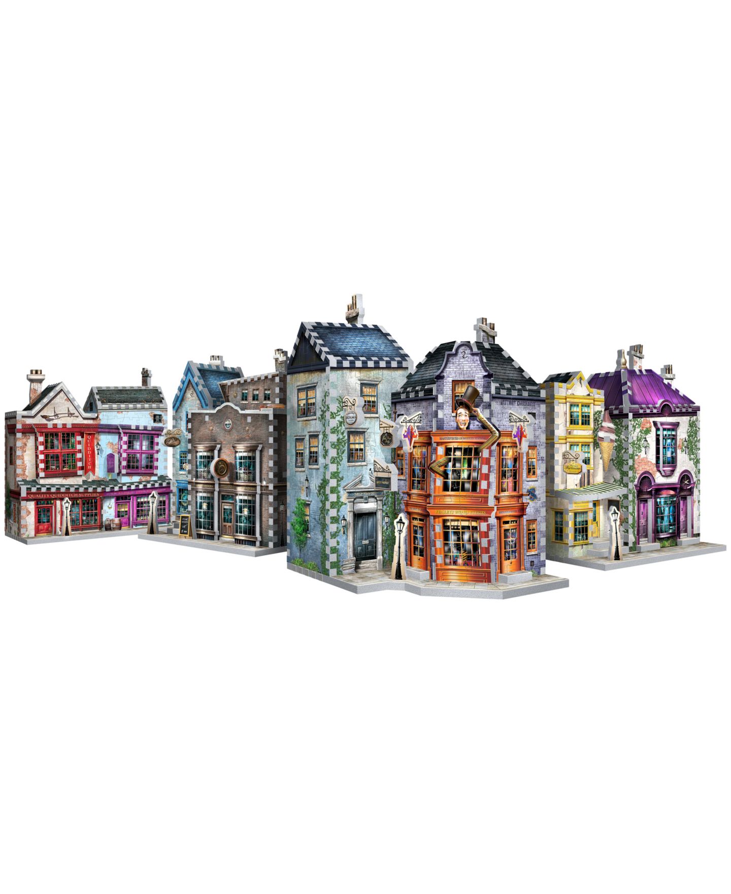 Детская игрушка University Games Harry Potter Diagon Alley 1175-Piece 3D Puzzle Collection, Ages 12+ — фото 1