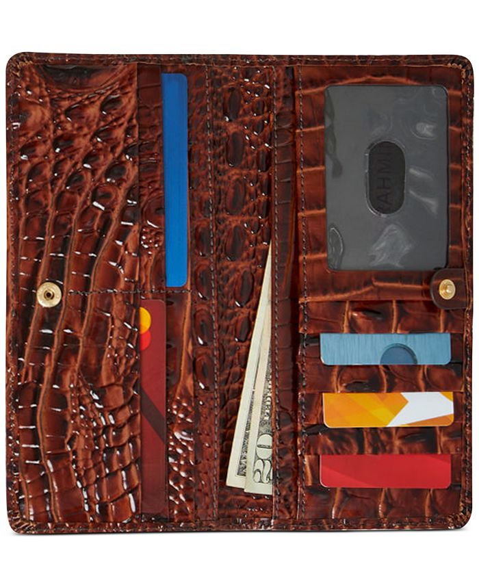 Brahmin Women's 'Ady' Croc Embossed Continental Wallet Red Size Regular