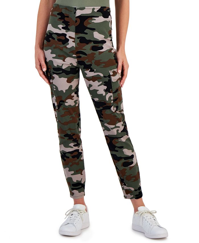 Time & Tru Camo womens Jeggings camouflage pants leggings stretchy army  pull on in 2023