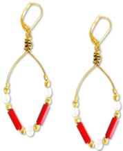 Coral deals earrings macys