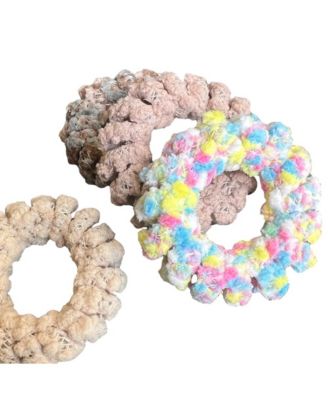 Hair Tie Set - Tan Spirals