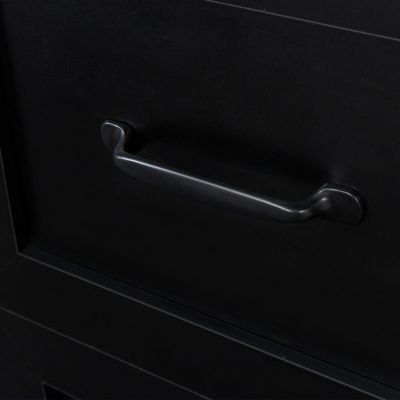 Home Office Computer Desk With Hutch, Antiqued Finish