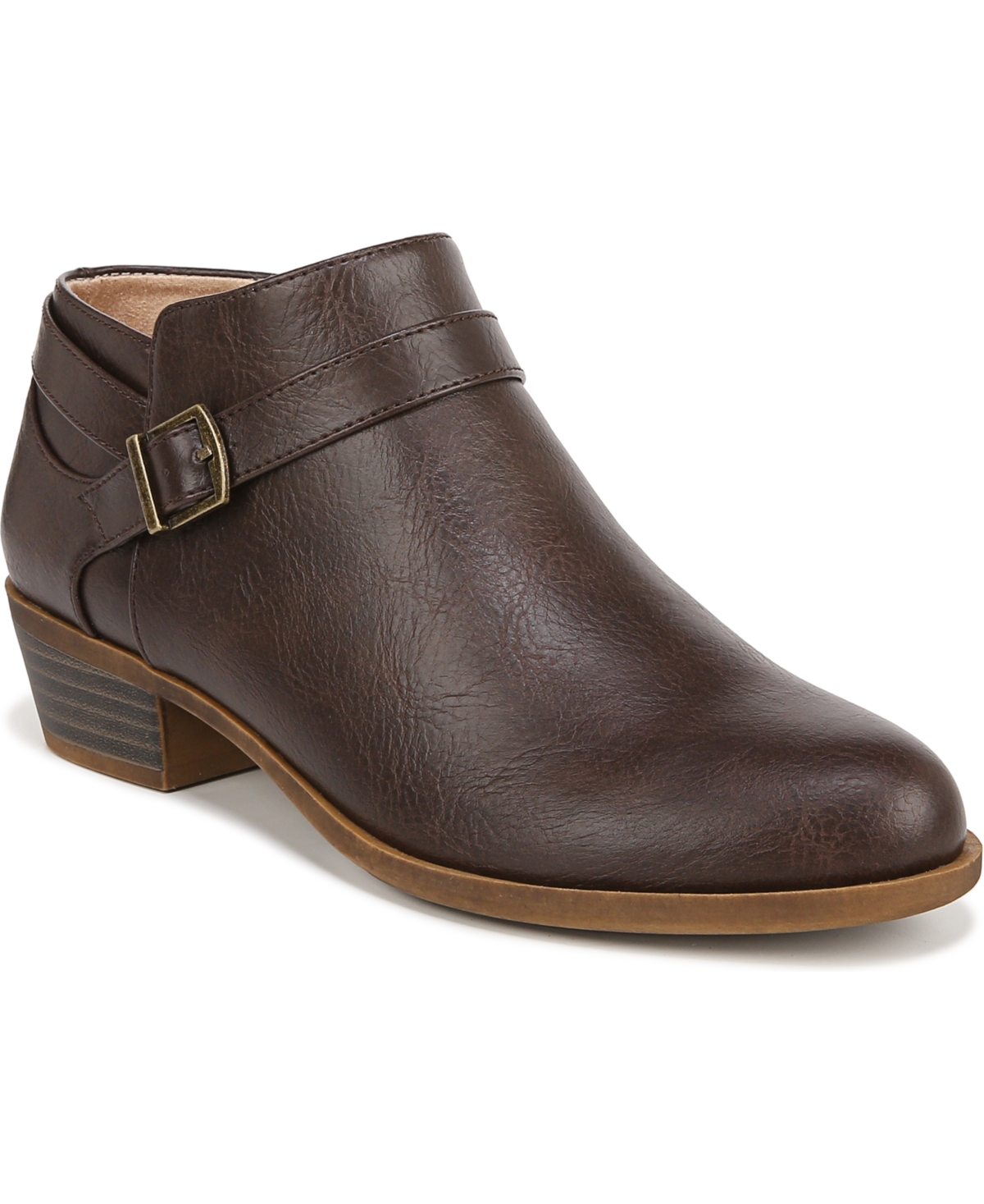 Alexander Booties - Brown Faux Leather
