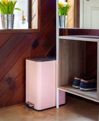 10L / 2.6 Gallon Slim Step Can - Shiny Pink