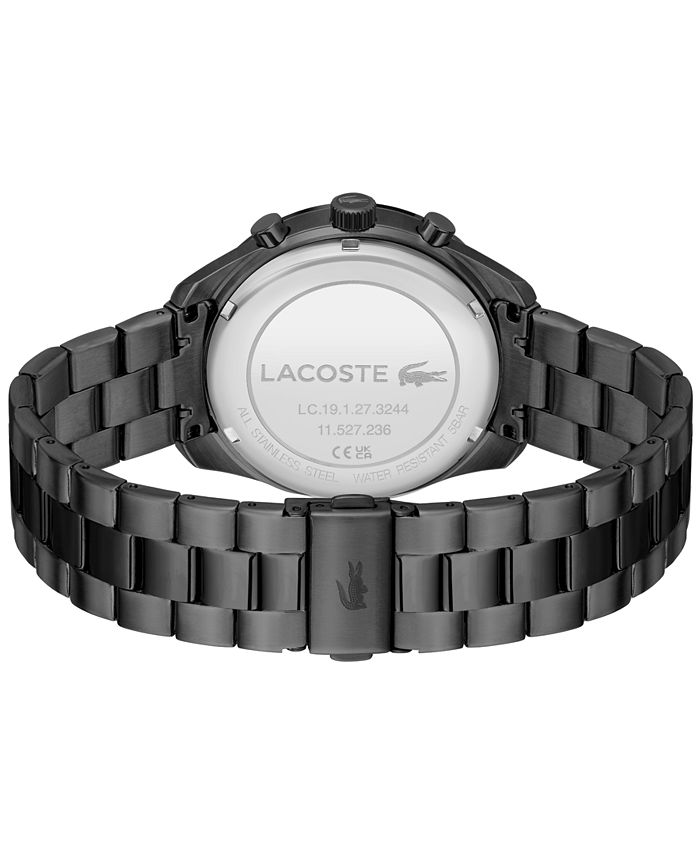 Lacoste Men s Boston Black Stainless Steel Bracelet Watch 42mm Macy s