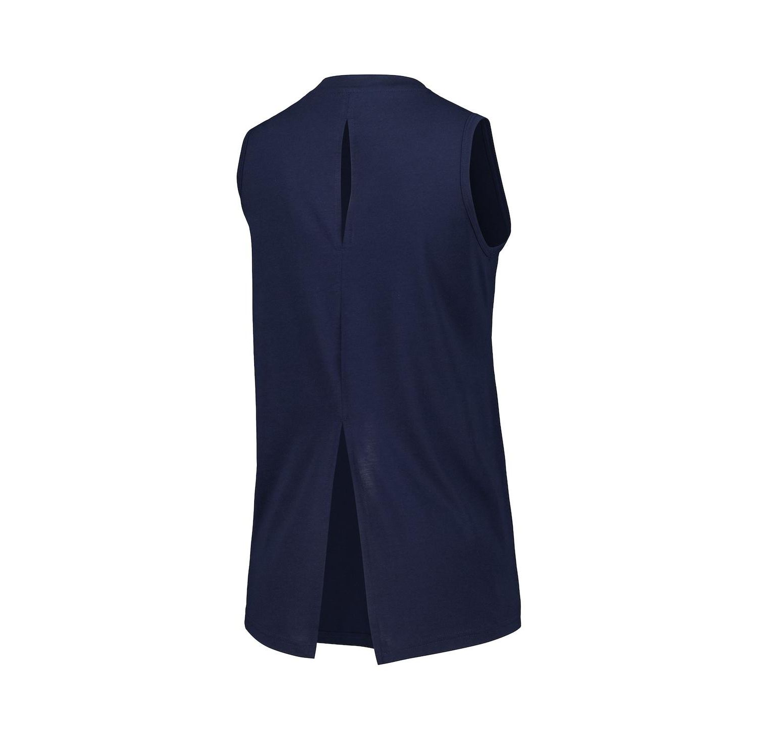 Women's Navy New York Yankees Paisley Chase V-Neck Tank Top