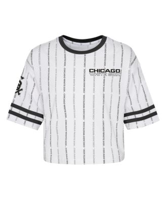 Big Girls White Chicago White Sox Ball Striped T-shirt