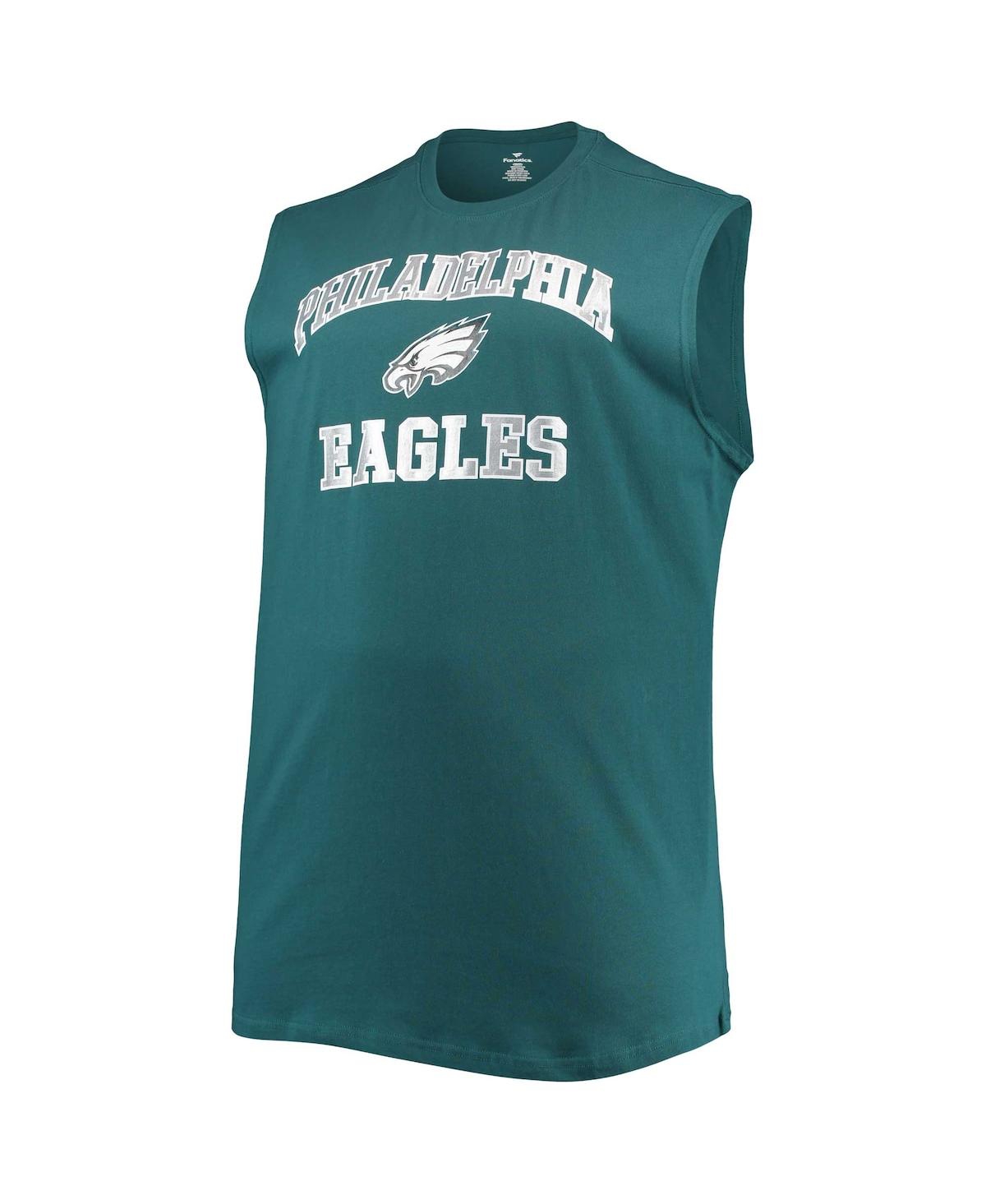 Shop Fanatics Men's Midnight Green Philadelphia Eagles Big And Tall Muscle Tank Top