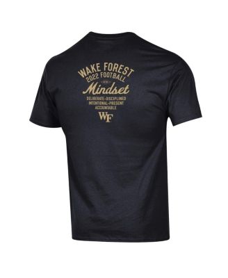Men's Black Wake Forest Demon Deacons 2022 Football Walk the Walk T-shirt