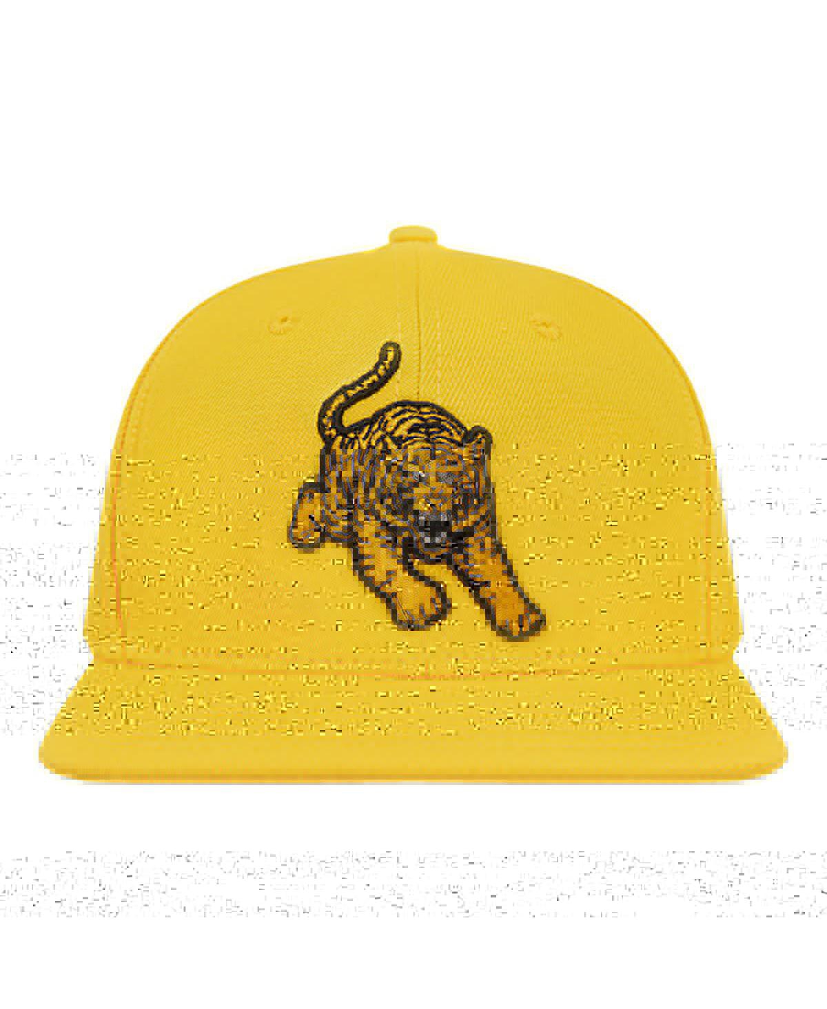 Shop Pro Standard Men's  Gold Tuskegee Golden Tigers Evergreen Mascot Snapback Hat