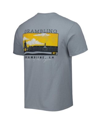 Men's Gray Grambling Tigers Campus Scenery Comfort Color T-shirt