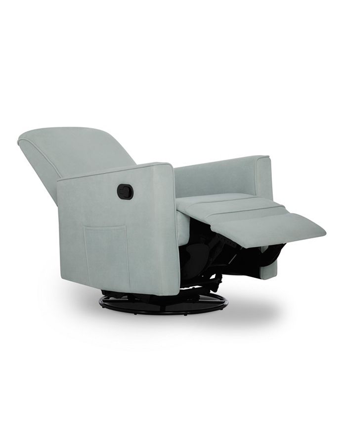 Evolur Raleigh Upholstered Plush Seating Glider Swivel, Recliner