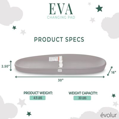 Eva Baby Changing Pad, Soft, Breathable and Waterproof, Black