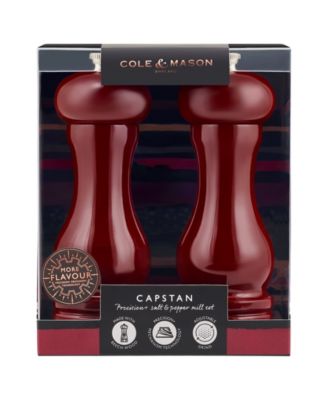 Cole & Mason 2 Piece Salt and Pepper Mill Capstan Gloss Gift Set