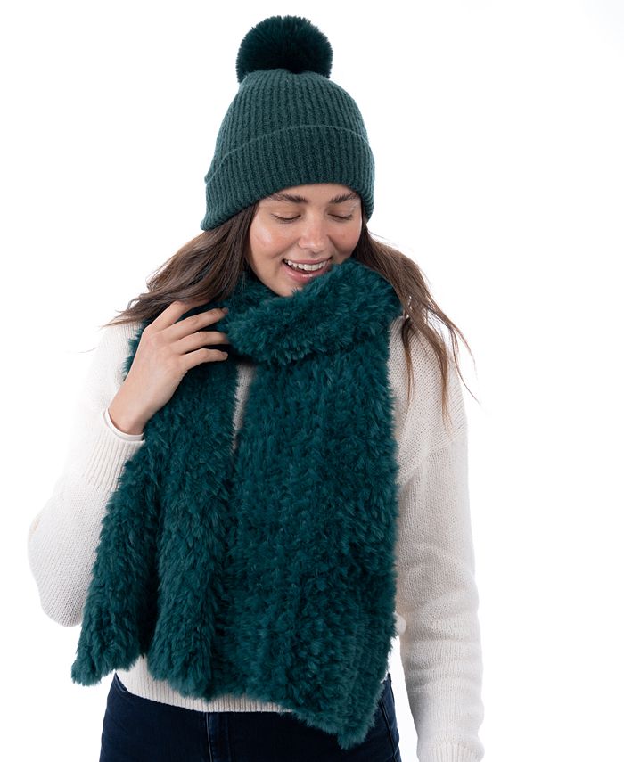 I.N.C. International Concepts Women's FauxFur Pom Pom Beanie, Created