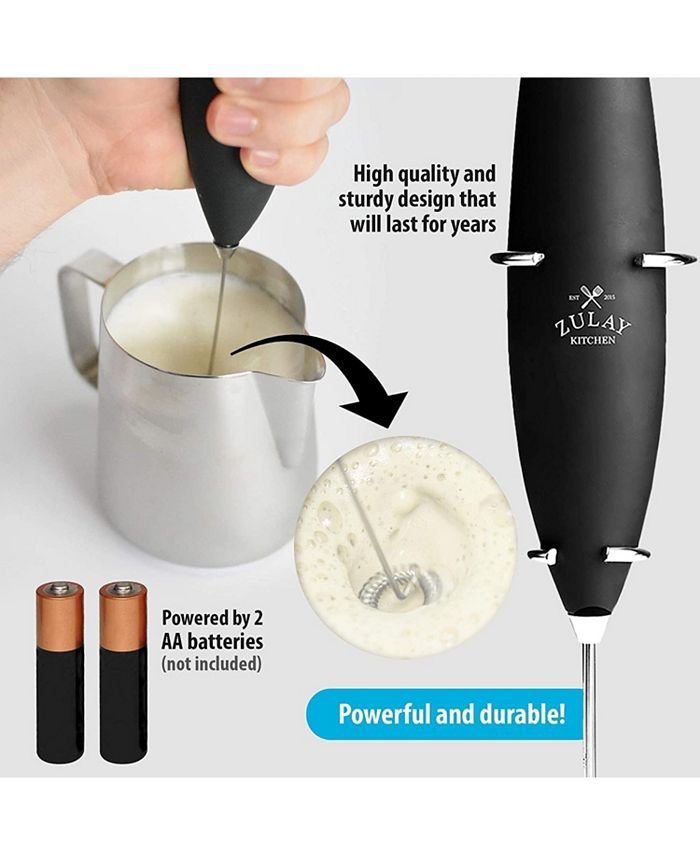 Zulay Kitchen Milk Frother High RPM with Stand Macy's