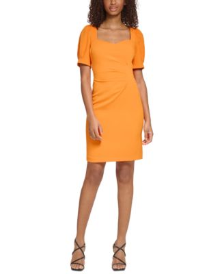 karl lagerfeld orange dress Karl Lagerfeld Jeans Sleeveless Mini Dress | Orange