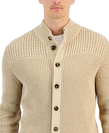 Waffle outlet cardigan mens