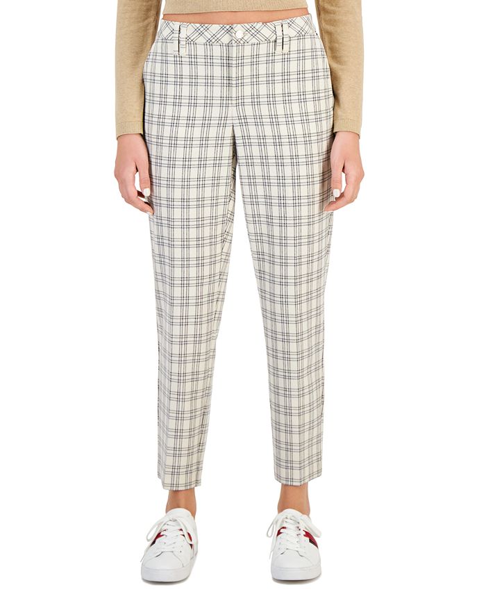 Plaid skinny deals fit pants women's