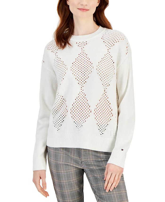 Tommy hilfiger jumper sales women white