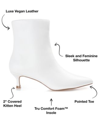 Women's Arely Kitten Heel Pointed Toe Dress Booties