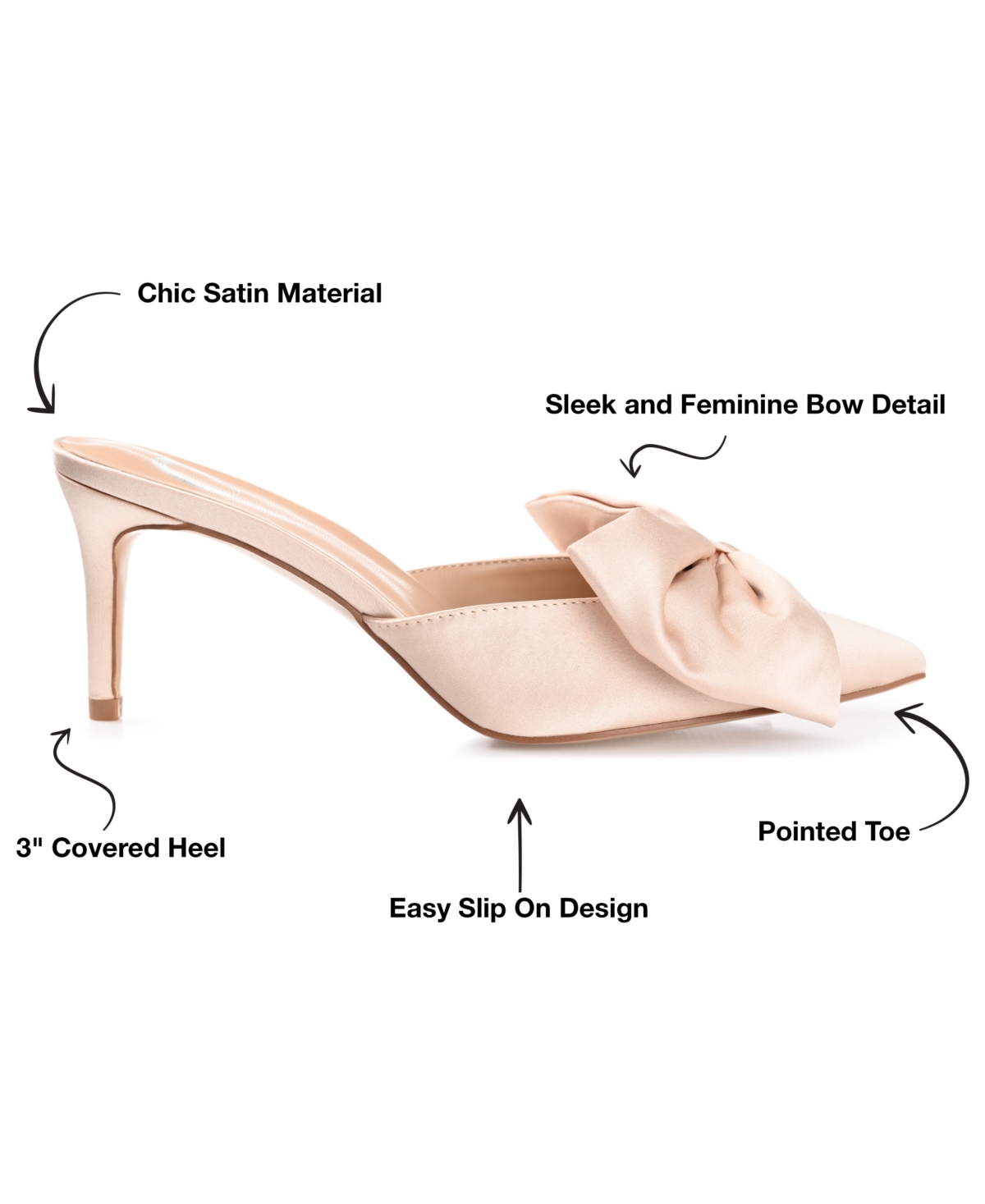 Journee Collection Women's Tiarra Bow Heels