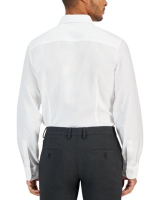 Men's Slim-Fit Diamond Dobby Dress Shirt, Created for Macy's
