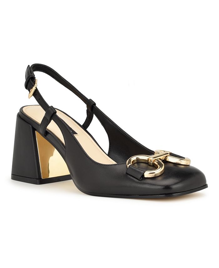 Nine West Women s Cast Block Heel Square Toe Dress Pumps Macy s
