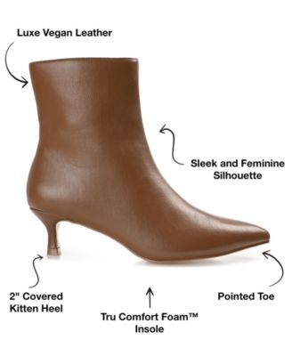 Women's Arely Kitten Heel Pointed Toe Dress Booties