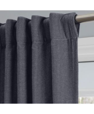 Chevron 80C/20P Sustainable Unlined Rod Pocket w/Back Tabs Curtain Panel 48"W x 54"L