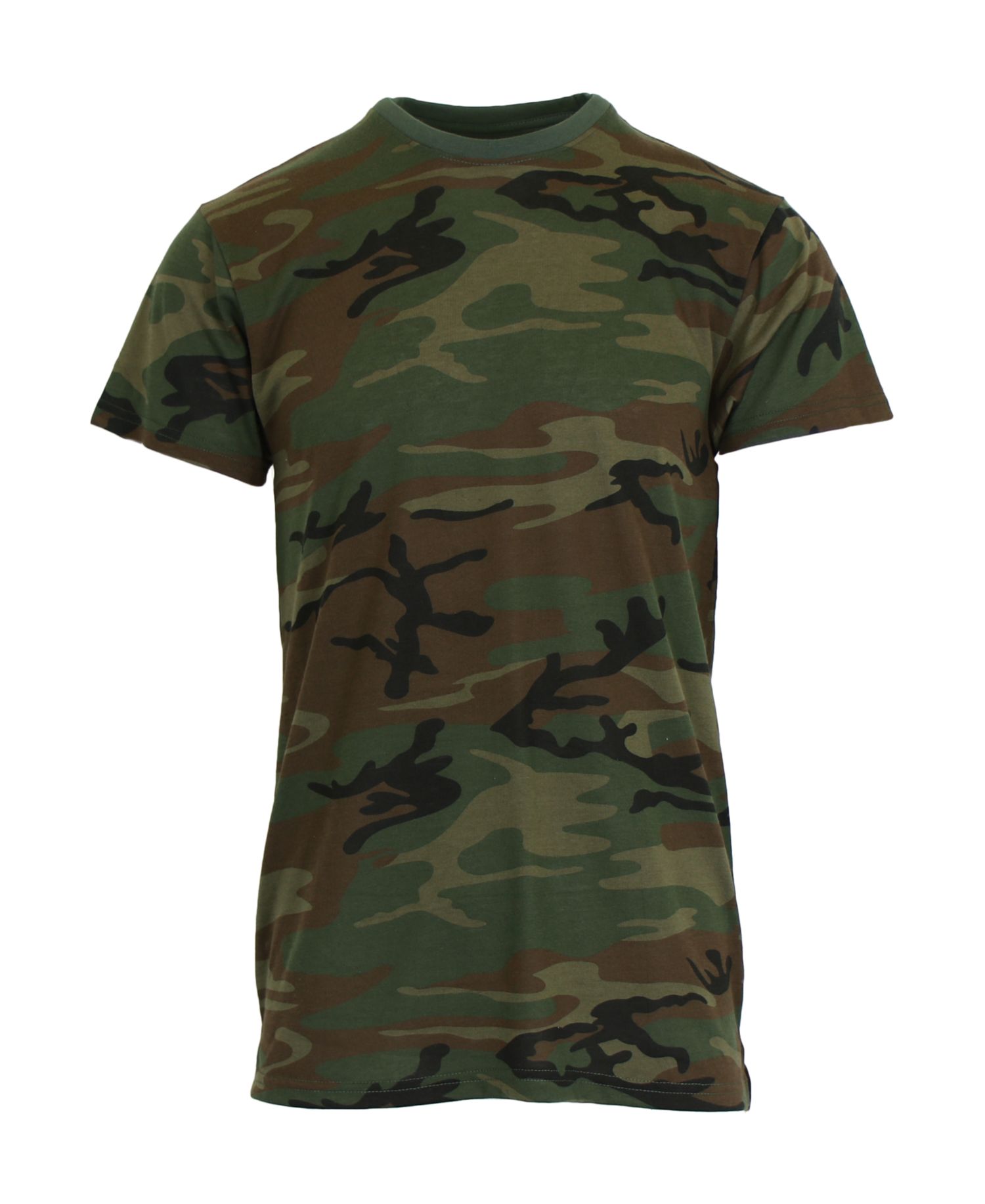 Men's Camo Printed Short Sleeve Crew Neck T-shirt