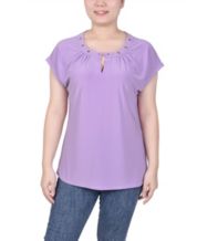 Macys shop purple tops