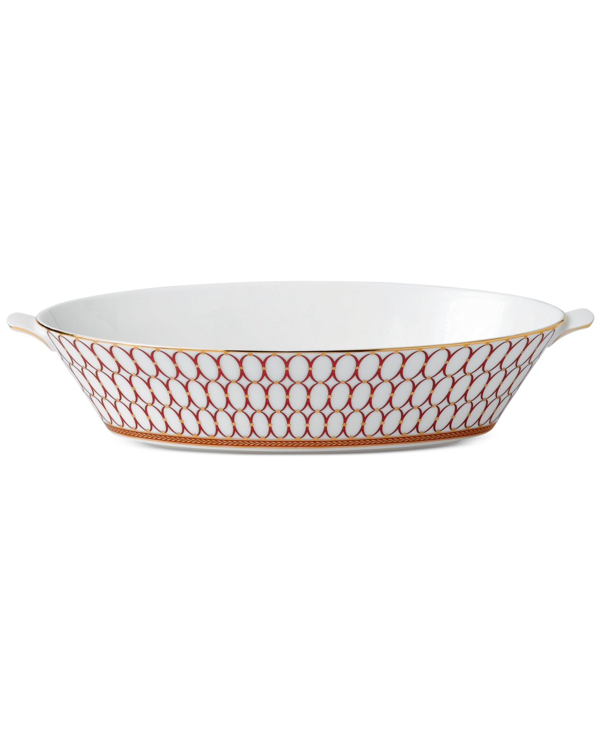Wedgwood Renaissance Red Oval Serving Bowl In No Color