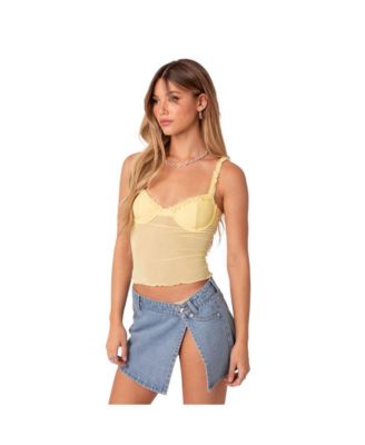 Women's Mercy Sheer Mesh Bra Top