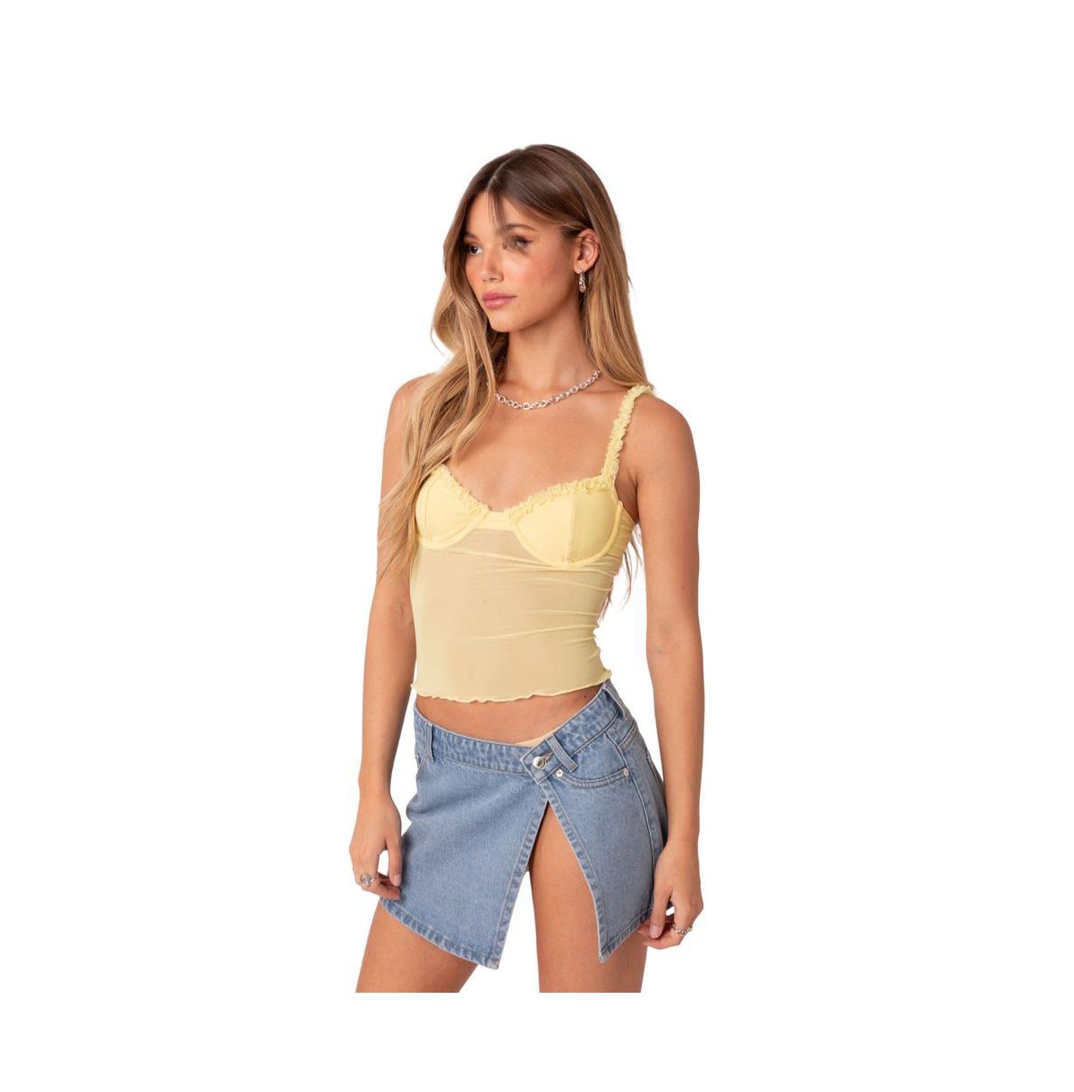 Women's Mercy Sheer Mesh Bra Top