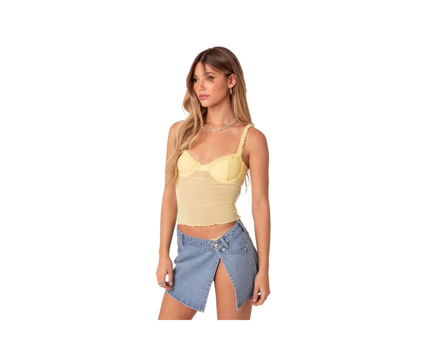 Women's Mercy Sheer Mesh Bra Top