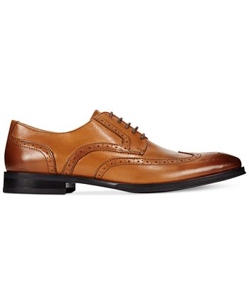 Alfani Men s Platinum Miller Wing Tip Derbys Macy s