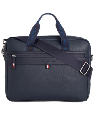 Macys mens leather on sale briefcase