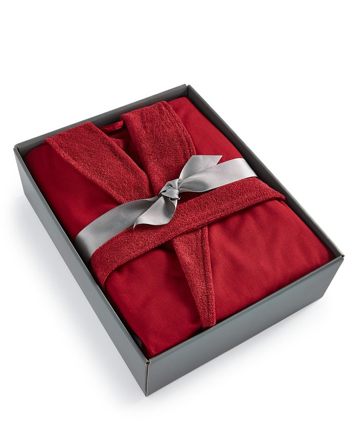 Hotel Collection Cotton Spa Robe Boxed, Created for Macy's Macy's