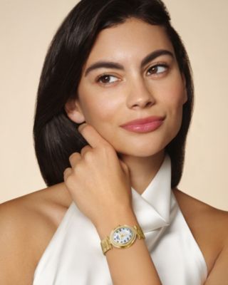 Women's South Sea Oval Crystal Stainless Steel Bracelet Watch 106BSSO