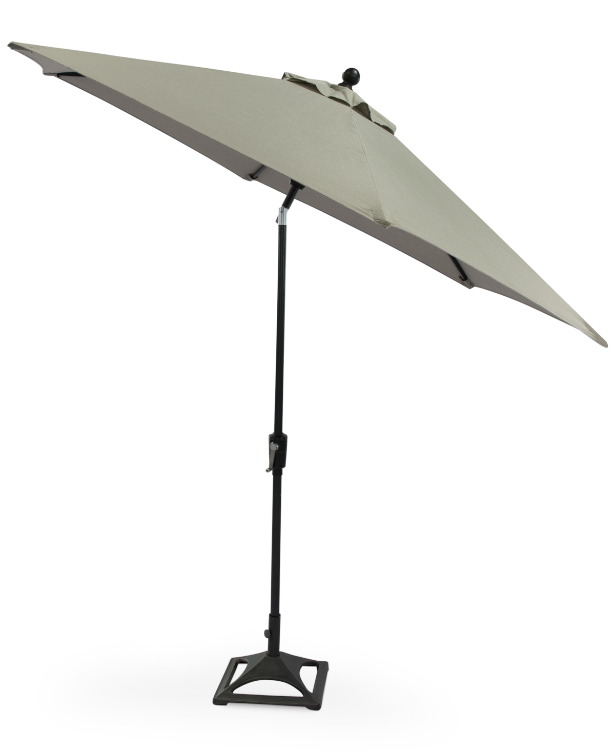 Agio Wayland Outdoor 11' Umbrella And Base With Sunbrella Fabric, Created For Macy's In Sunbrella Spectrum Dove