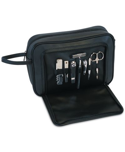 Royce Leather Toiletry Combo Grooming Set