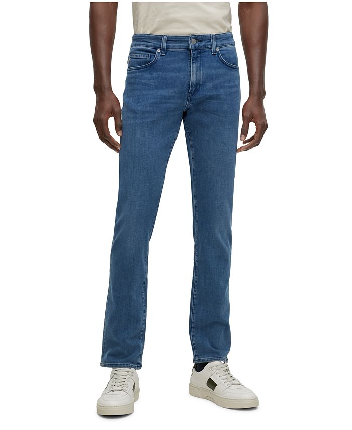 Hugo Boss Men's Italian Denim Slim-Fit Jeans - Macy's