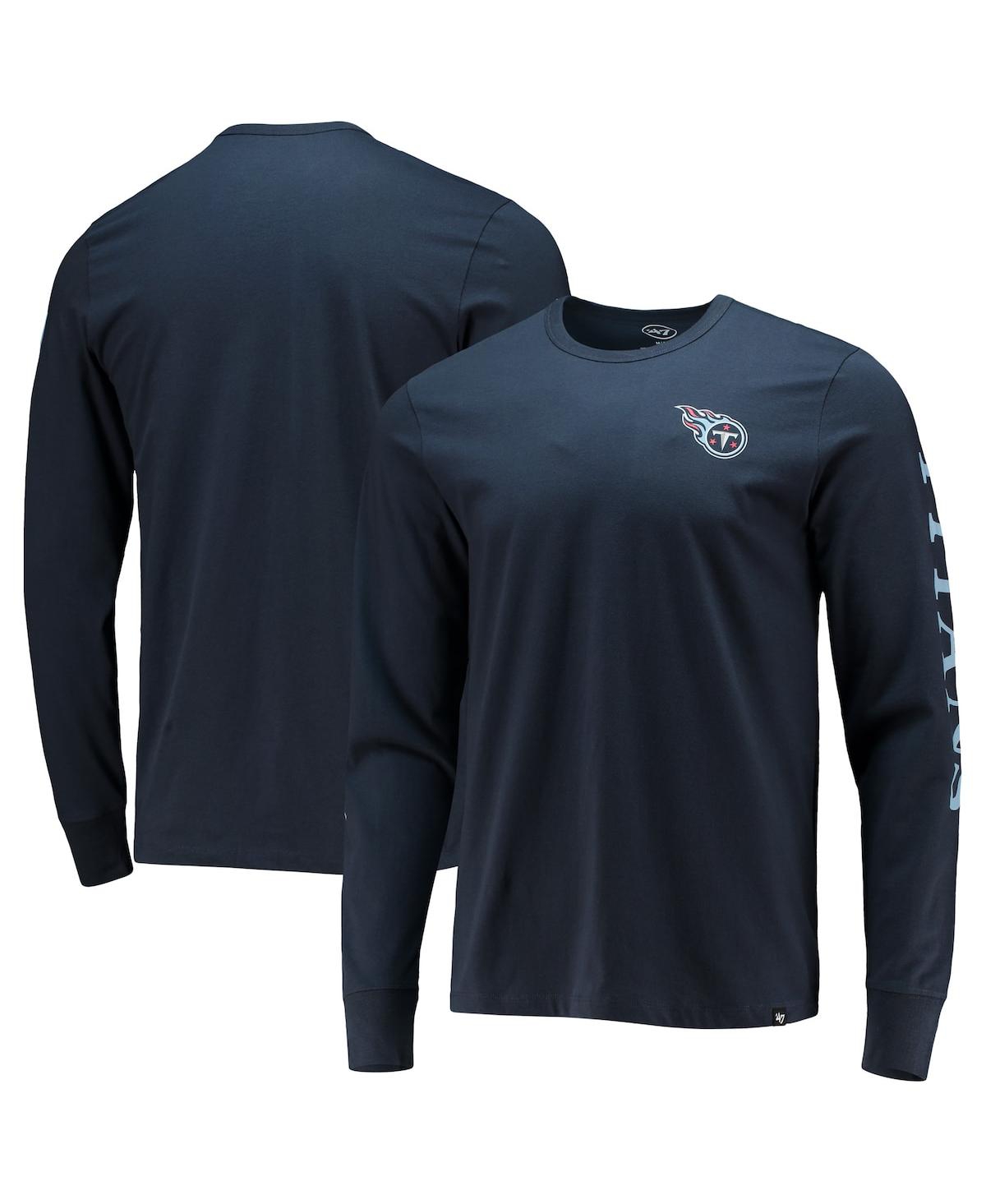 47 Brand Men's ' Navy Tennessee Titans Franklin Long Sleeve T-shirt