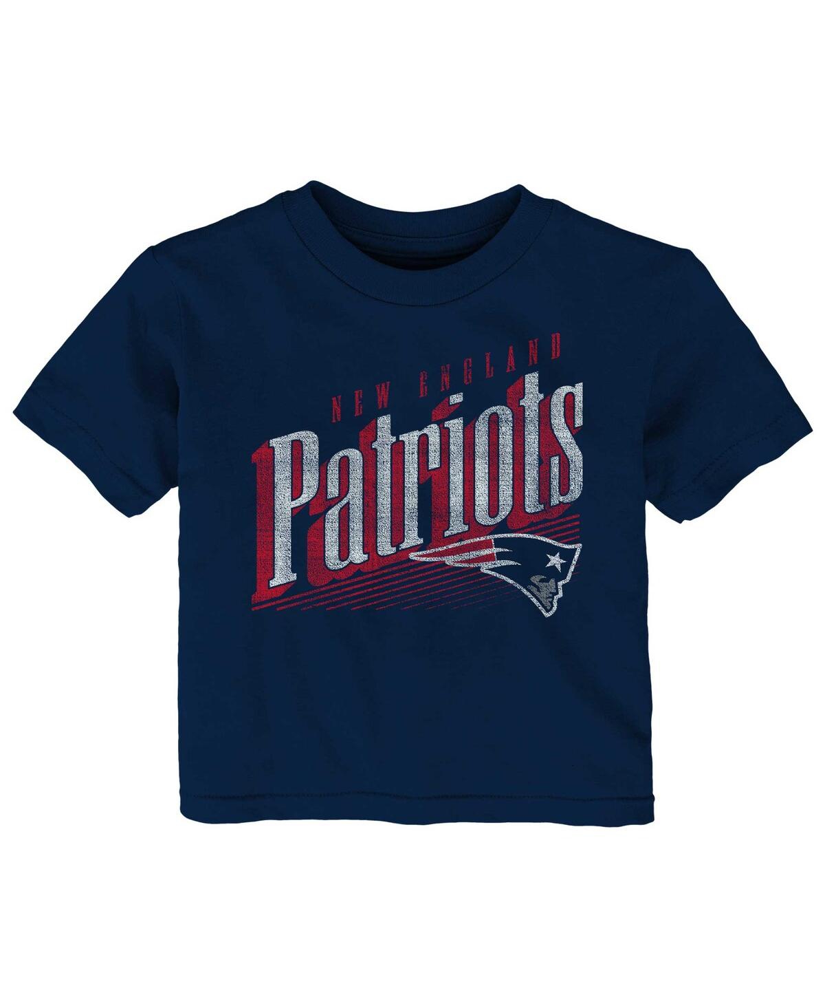 Shop Outerstuff Infant Boys And Girls Navy New England Patriots Winning Streak T-shirt
