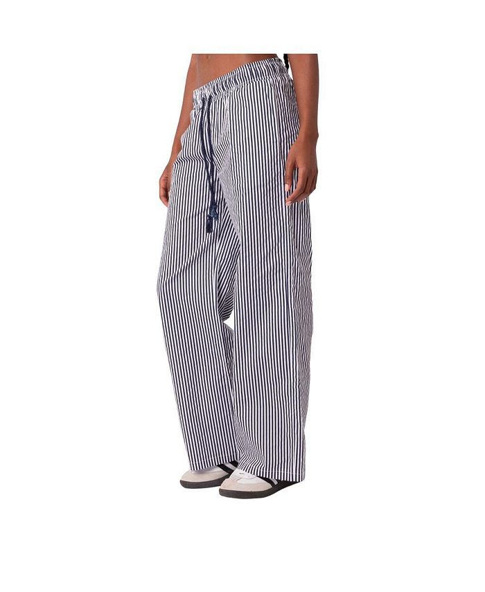 Edikted Women's Seaside Striped Pants - Macy's