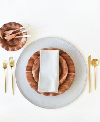 Block Round Placemat Set of 4, Service for 4