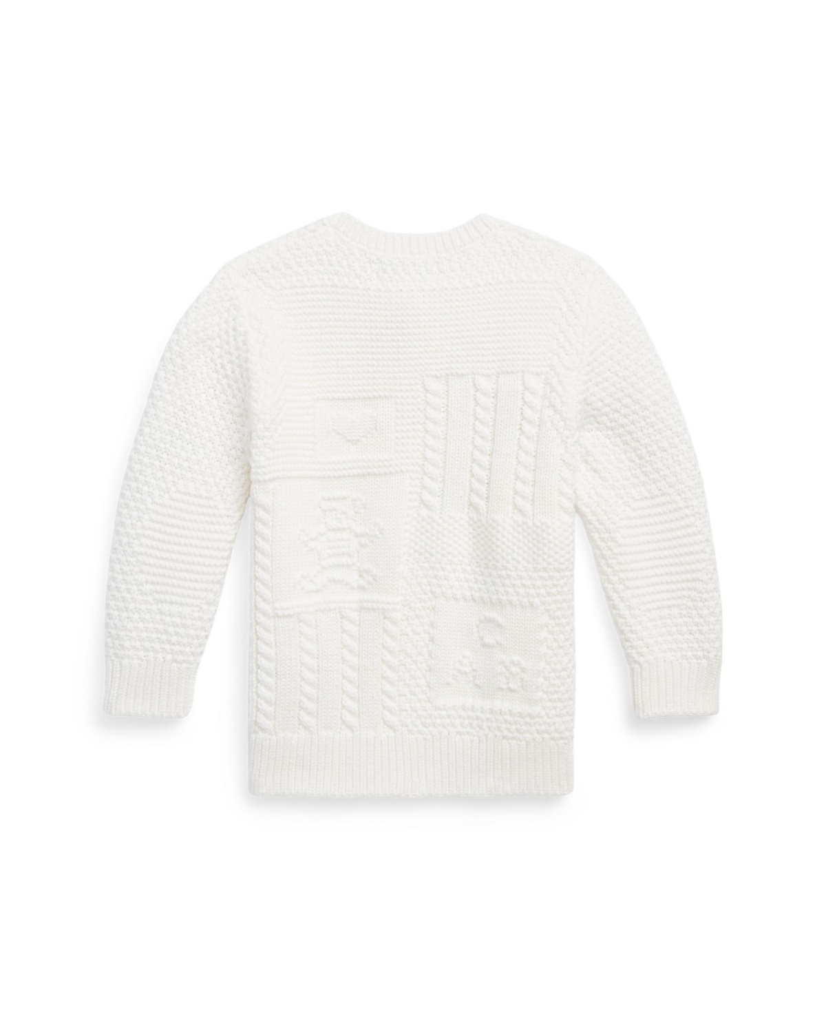 Polo Ralph Lauren Baby Boys or Girls Contrast-Knit Cotton Long Sleeves Cardigan