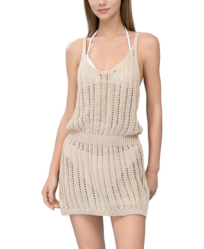 CUPSHE Women's Crochet Mini CoverUp Dress Macy's